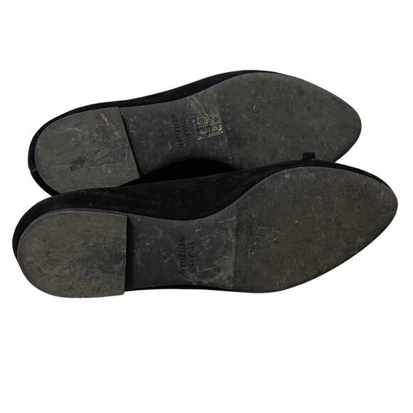 Stuart Weitzman Kids Jodie Ballet Flat Black Size 3.5 - Picture 4 of 5